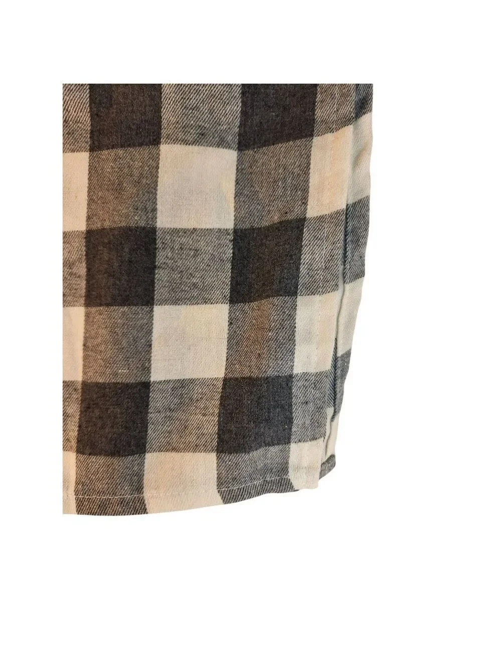 Gray & Cream Buffalo Checkered Cotton Table Runner 12x70 Inches Classic Farmhous